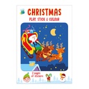 Christmas: Play, Stick & Colour - Red Header