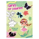 Colouring with scratch-off stickers - Fairies