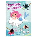 Colouring with scratch-off stickers - Mermaids
