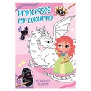 Colouring with scratch-off stickers - Princesses