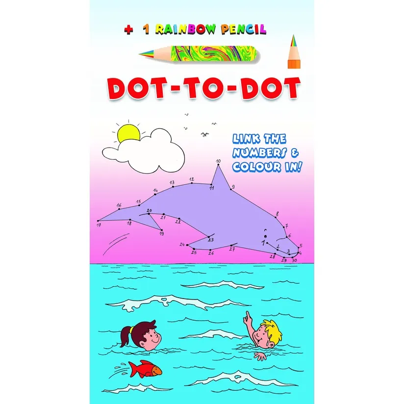 Dot-To-Dot with Rainbow Pencil - Book 3 - Dolphin