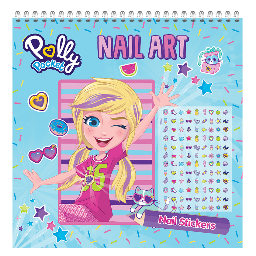 Polly Pocket Nail Art - Blue Cover