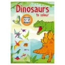 Animals to Colour with 3D stickers - Dinosaurs