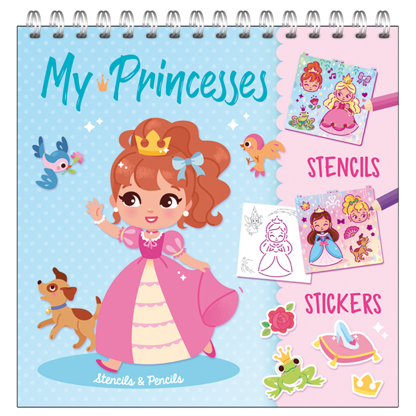 Stencils and Pencils - Princesses
