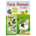 Animals to Colour with 3D stickers - Farm Animals