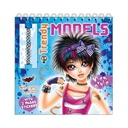 Trendy Models with Necklace - Blue